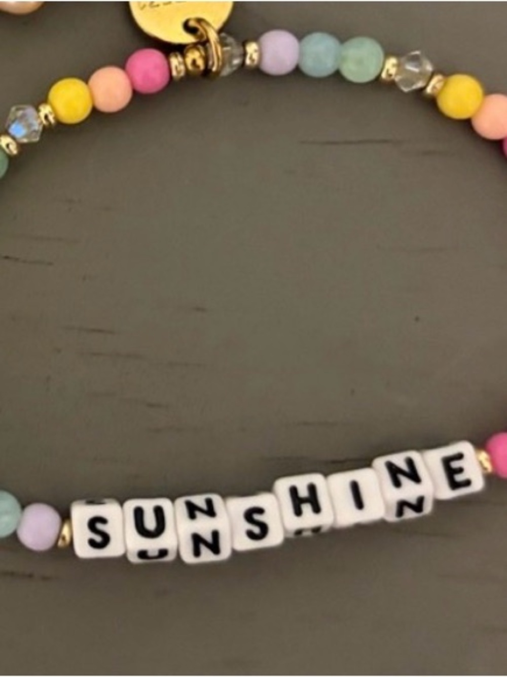 Bundle Tiny Words Project. Beaded Bracelet - Pastel Multicolor